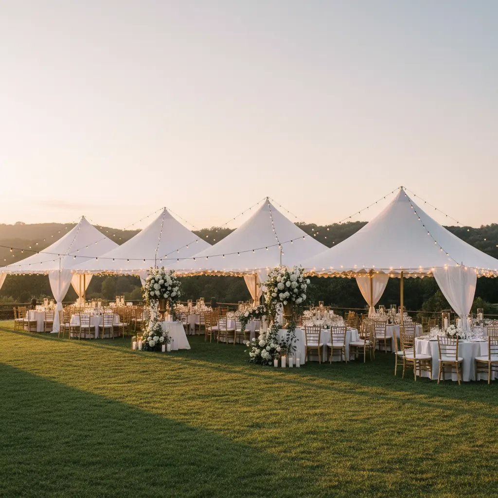 Wedding outdoor restroom rental