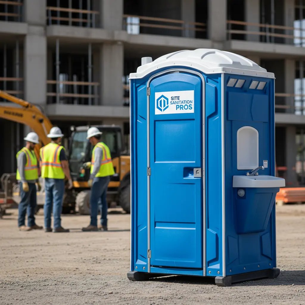 Construction site portable restrooms